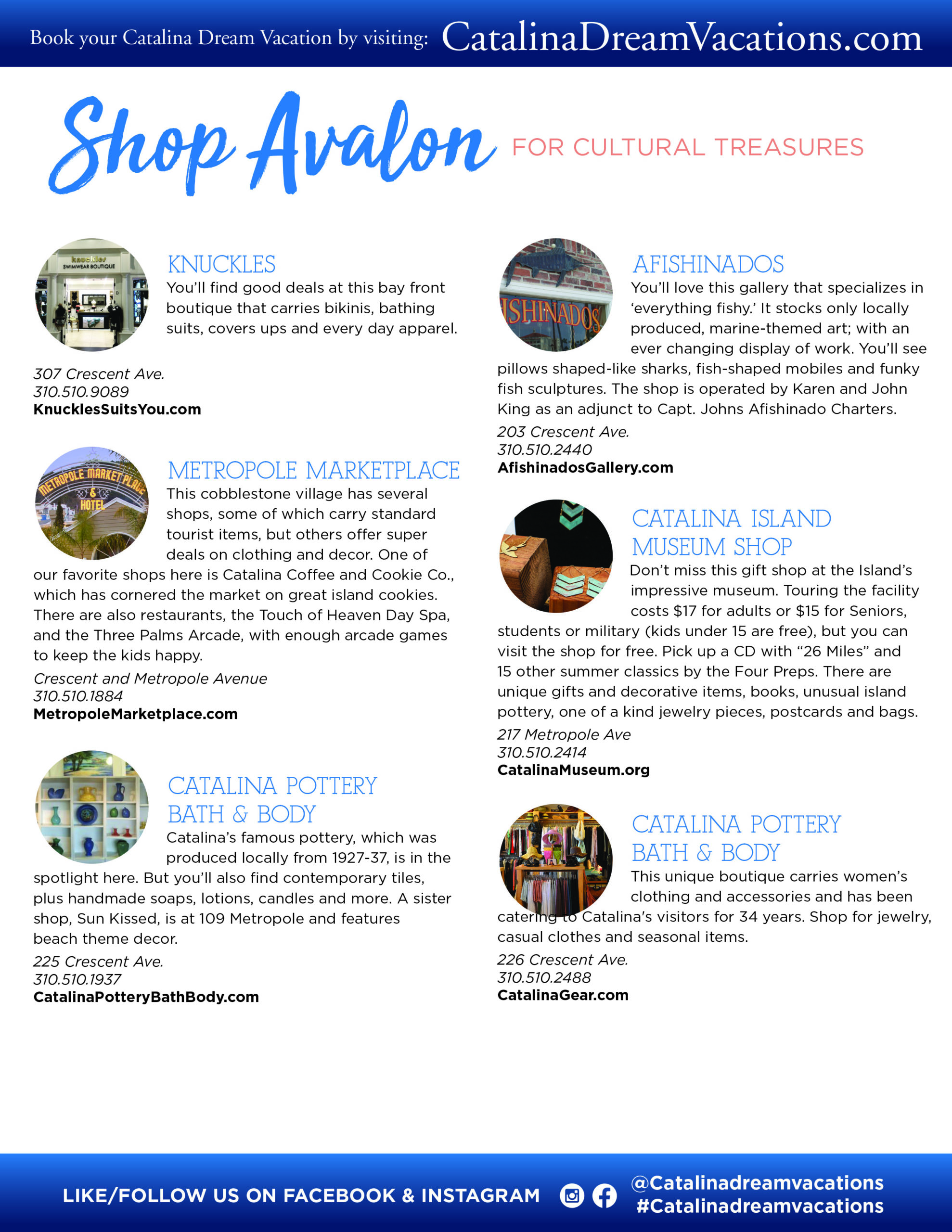 shopping guide for catalina island